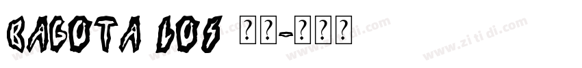 BAGOTA LOS 字体字体转换